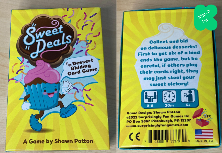 Sweet Deals - The Dessert Bidding Card Game - Coming soon!